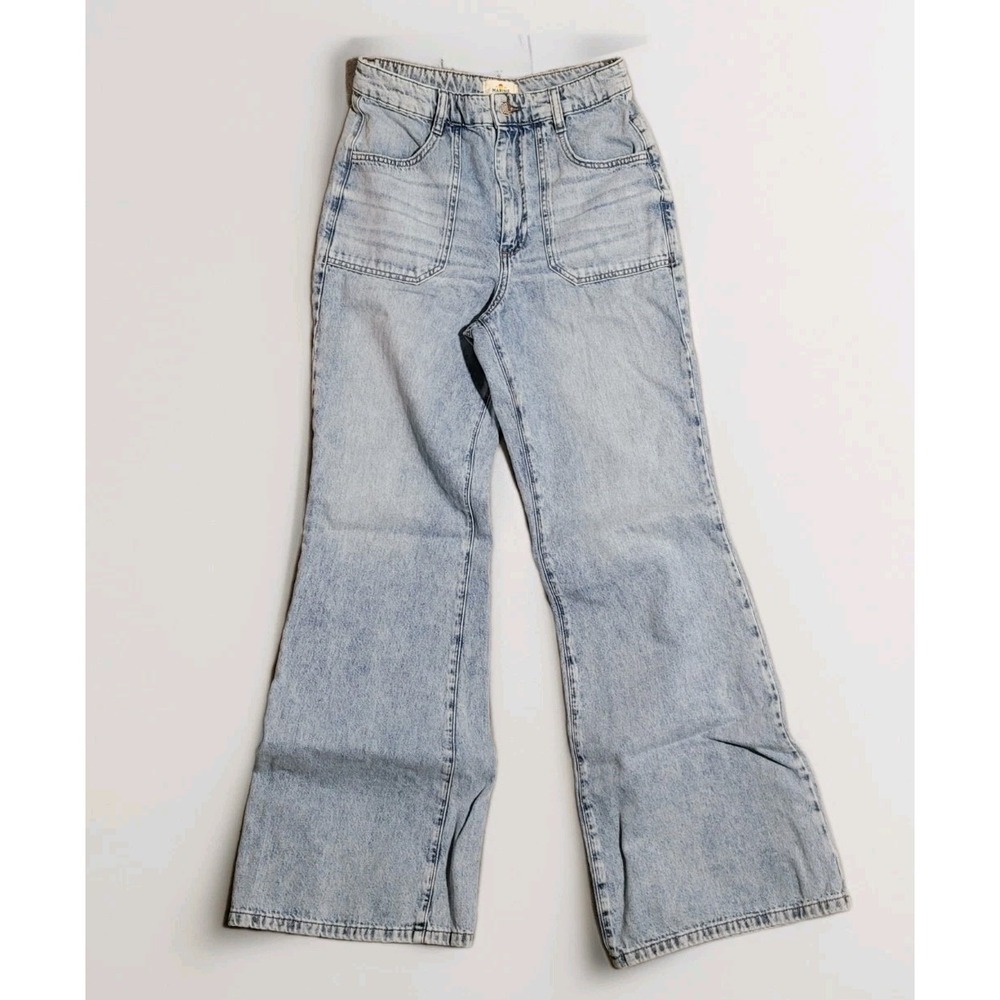 Marine Layer Bridget Flare Jeans Womens 8 Blue Denim Boho Retro